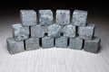 Whiskey stones - soapstone cubes made of natural stone for cooling drinks