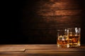 Whiskey themed background large copy space - stock picture backdrop