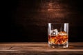 Whiskey themed background large copy space - stock picture backdrop