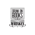 Whiskey vector badge Royalty Free Stock Photo