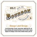 Whiskey vintage frame logo design