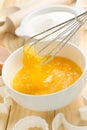 Whisking eggs Royalty Free Stock Photo