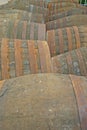 Whisky Barrels at Distillery in Scotland UK