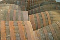 Whisky Barrels at Distillery in Scotland UK Royalty Free Stock Photo