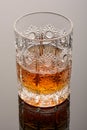 Whisky in beautiful glass close up Royalty Free Stock Photo