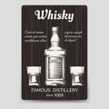 Whisky brochure flyer template