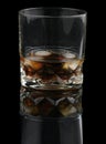 Whisky with cola on the rocks