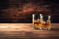 Whisky glasses background. Generate Ai Royalty Free Stock Photo