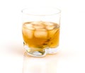 Whisky with ice. Royalty Free Stock Photo