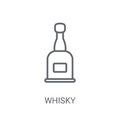 Whisky icon. Trendy Whisky logo concept on white background from