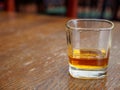 Whisky in rocks glass, Montreux, Switzerland Royalty Free Stock Photo