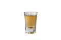 Whisky shot glass Royalty Free Stock Photo