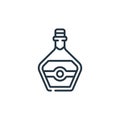 whisky vector icon. whisky editable stroke. whisky linear symbol for use on web and mobile apps, logo, print media. Thin line