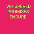 Whispered promises endure 4 pink background Royalty Free Stock Photo