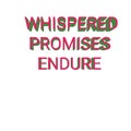 Whispered promises endure 2 white background Royalty Free Stock Photo