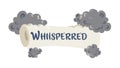Whispered Secret Cloud Icon, Discreet Communication Private Data, vector design Generative AI Royalty Free Stock Photo