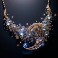Whispering Stardust: A Celestial Sparkle of Gem-Adorned Jewelry