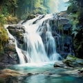 Whispering Waterfall: A Harmonious Cascade of Beauty