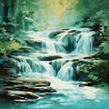 Whispering Waterfall: A Harmonious Cascade of Beauty