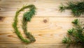 Whispers of the Forest: A Footprint Embroidered with Pine Needles  AI Generated Royalty Free Stock Photo