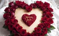 Whispers of Love A Captivating Symphony in Red Roses for Valentine\'s Day Royalty Free Stock Photo