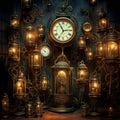 Whispers of the Past: Vintage Clocks in Silent Glory