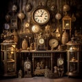 Whispers of the Past: Vintage Clocks in Silent Glory