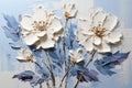 Whispers of Spring: A Delicate Portrait of White Blooms and Blue