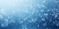 Whispers of Winter, Enchanting Blue Snowscape with Snowfall, Perfect for Christmas and New Year Themes