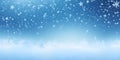 Whispers of Winter, Enchanting Blue Snowscape with Snowfall, Perfect for Christmas and New Year Themes