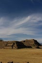 Whispy Clouds over Mexican Ruins