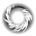 Whispy Swirls Circle Web Logo