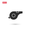 Whistle icon vector isolated 5