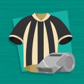 whistle referee and shirt