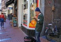 The whistle on the street in Amsterdam.