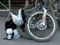 Mountain bike riders at Whistler Mountain Bike Park