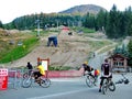 Mountain bike riders at Whistler Mountain Bike Park