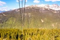Whistler, British Columbia, Canada. Beautiful Panoramic View of the Canadian Snow Covered Mountain Landscape during a Royalty Free Stock Photo
