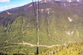 Whistler, British Columbia, Canada. Beautiful Panoramic View of the Canadian Snow Covered Mountain Landscape during a Royalty Free Stock Photo