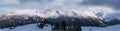 Beautiful View of the Canadian Snow Covered Landscape in Whistler Royalty Free Stock Photo