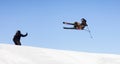 Extreme Skier jumps up high