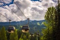 Cableway gondola in Whistler Village