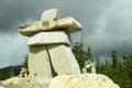 Whistler Canada Inukshuk Olympics 2010 Royalty Free Stock Photo