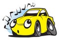 Whistling cartoon car