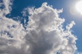 Whit clouds and blue sky view