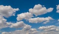 Whit clouds and blue sky view