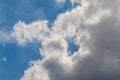 Whit clouds and blue sky view