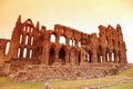 Whitby Abbey castle Royalty Free Stock Photo