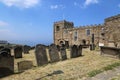 Whitby Abbey cemetery Royalty Free Stock Photo