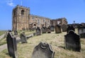 Whitby Abbey cemetery Royalty Free Stock Photo